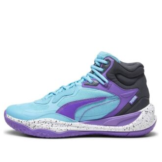 Playmaker Pro Mid “Purple Glimmer Bright Aqua”