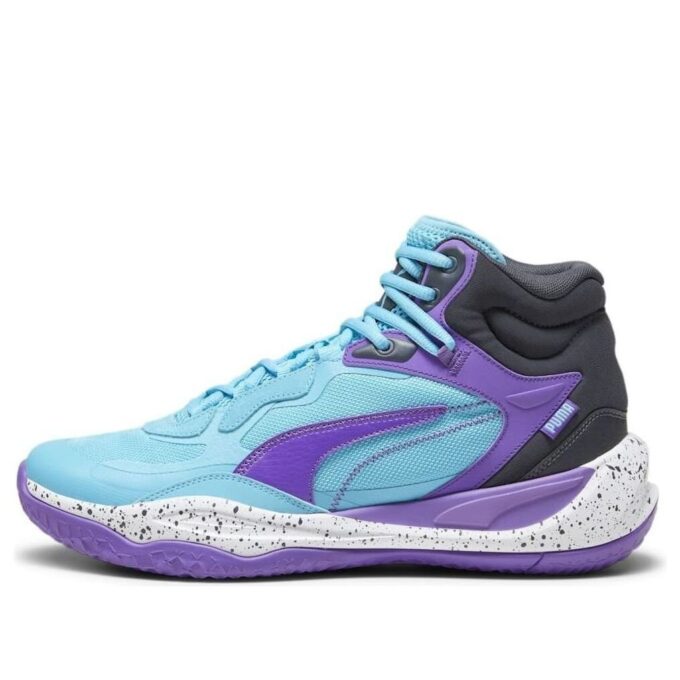 Playmaker Pro Mid “Purple Glimmer Bright Aqua”