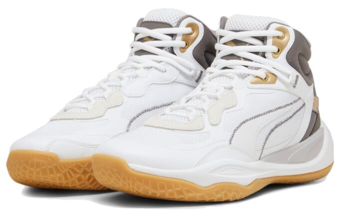 Playmaker Pro Mid Trophies “White Grey Gold”