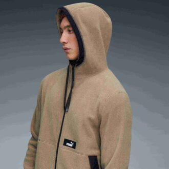 Polar Fleece Men Hooded Fleece Insulated Jacket