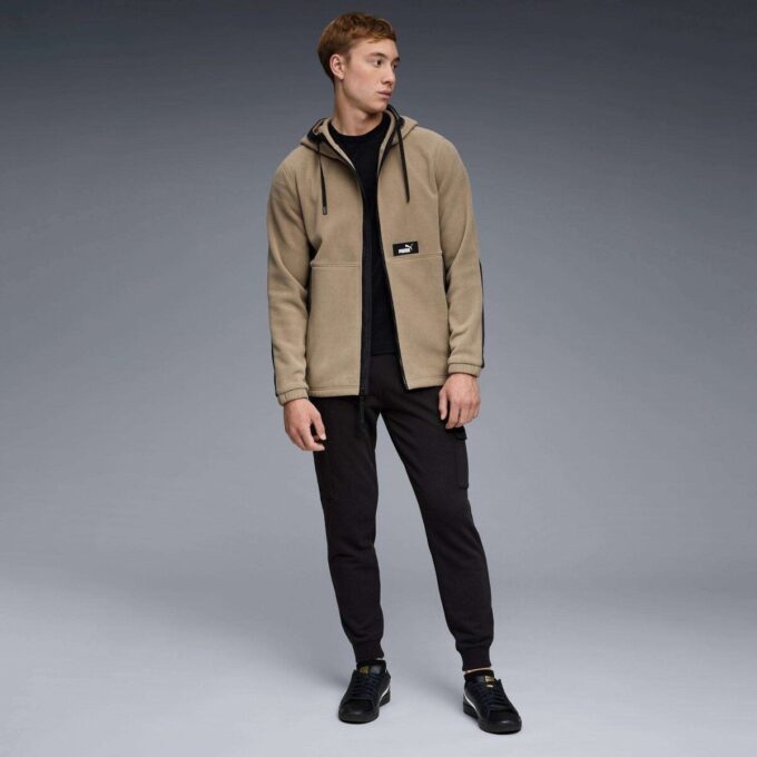 Polar Fleece Men Hooded Fleece Insulated Jacket Polar Fleece Men Hooded Fleece Insulated Jacket