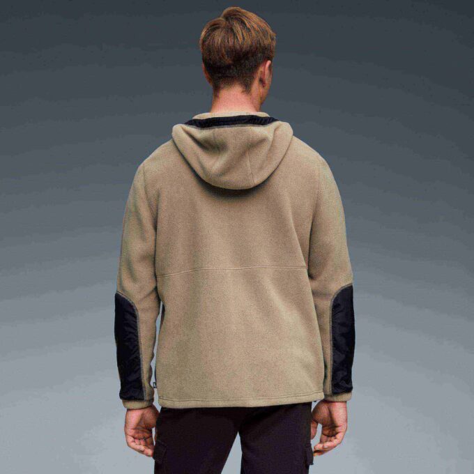 Polar Fleece Men Hooded Fleece Insulated Jacket Polar Fleece Men Hooded Fleece Insulated Jacket