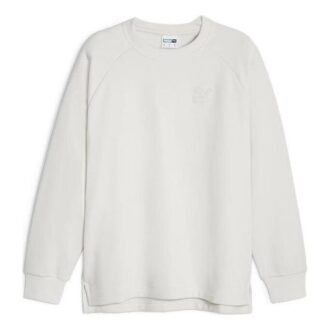 Popular Series Classics Textured Crew Neck Shirt “White”