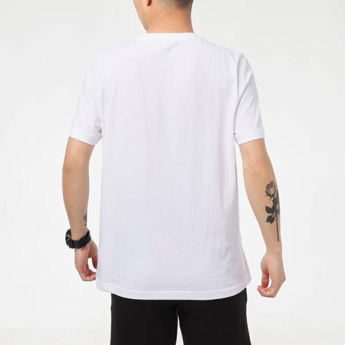 Printed Round Neck T-Shirt “White”