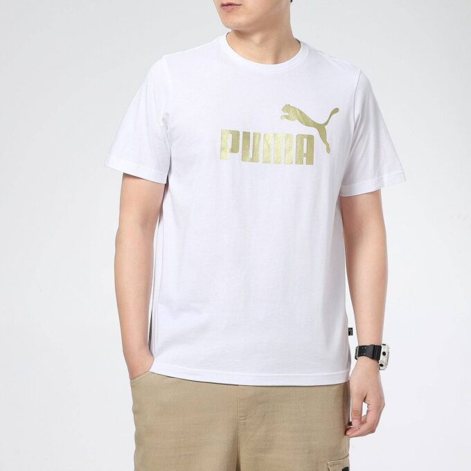 Printed Short Sleeve T-Shirt “White”