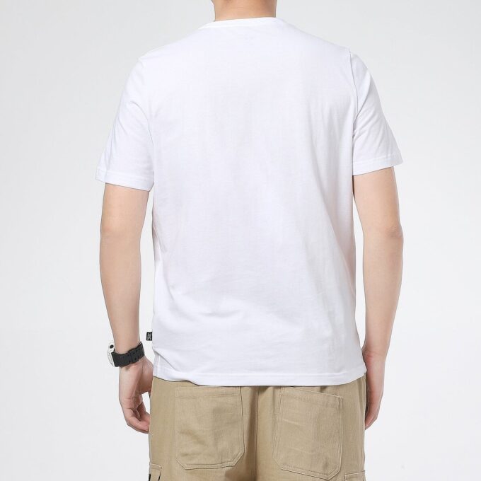 Printed Short Sleeve T-Shirt “White”
