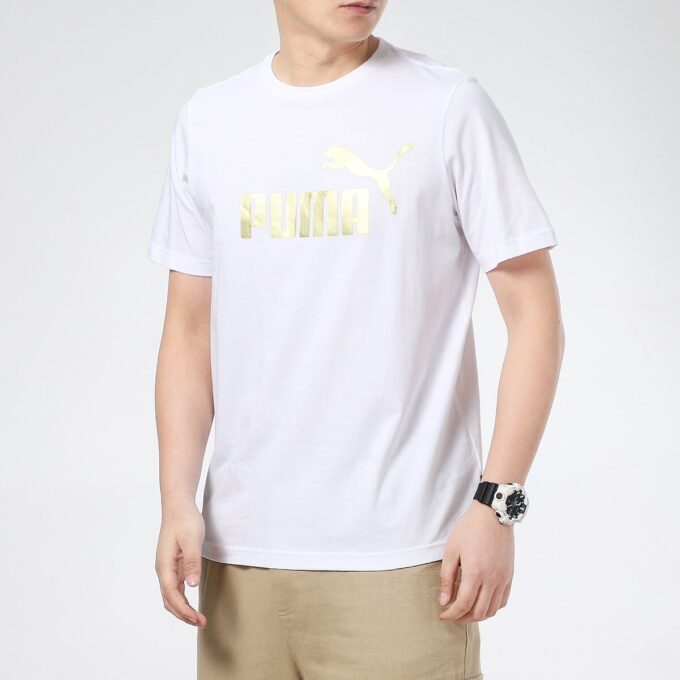 Printed Short Sleeve T-Shirt “White”