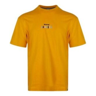 Printed Short Sleeve TEE Men Gold