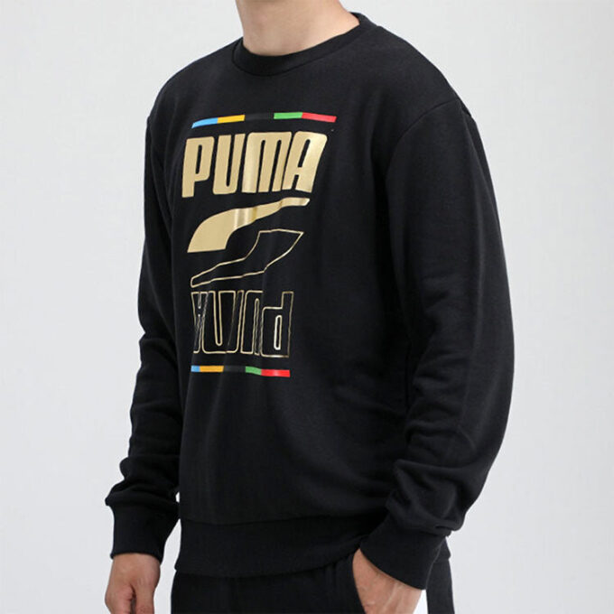Printing Round Neck Casual Sports Black