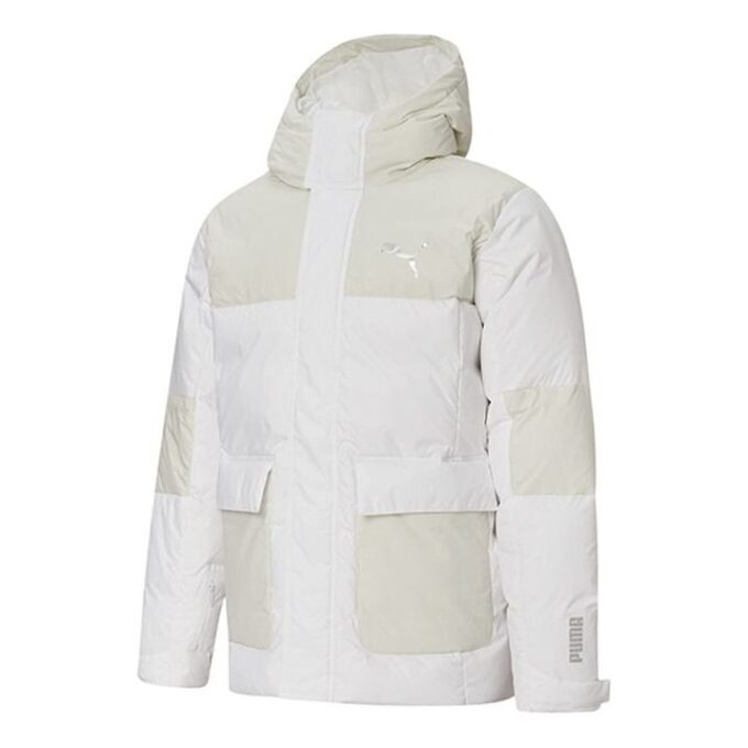 Protective Down Jacket “White Beige”