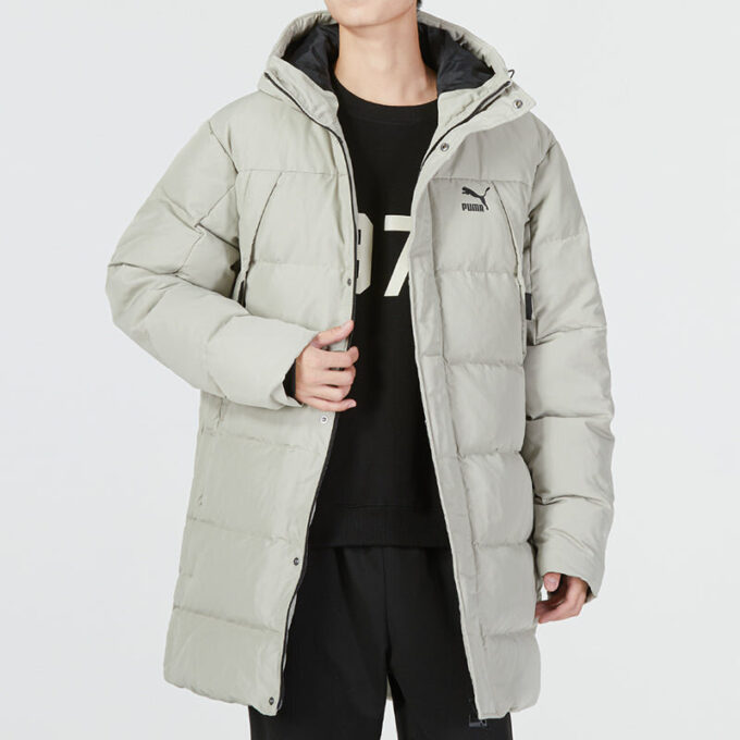 Protective Hooded Down Coat “Green”