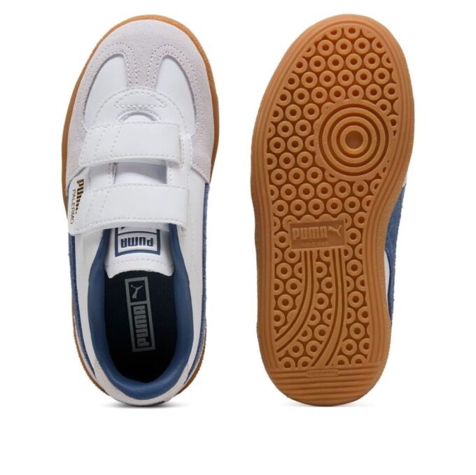 (PS) Palermo Elevata Leather “White Dark Indigo”