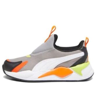 (PS) RS-X3 Slip-On “Concrete Grey Rickie Orange”