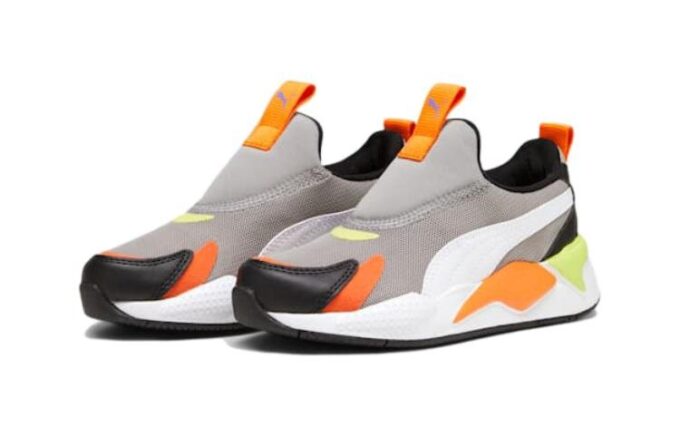 (PS) RS-X3 Slip-On “Concrete Grey Rickie Orange”