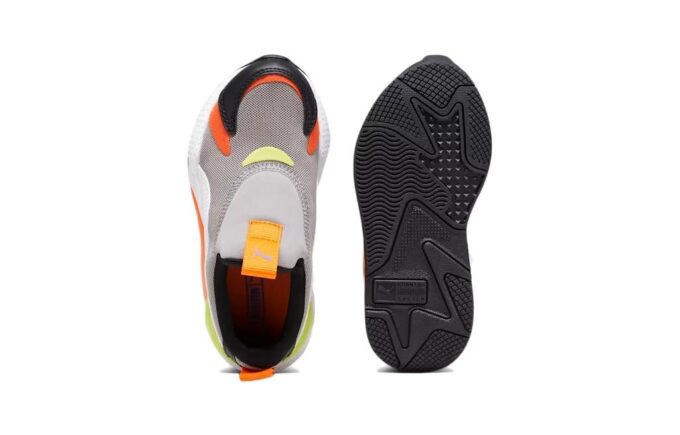 (PS) RS-X3 Slip-On “Concrete Grey Rickie Orange”