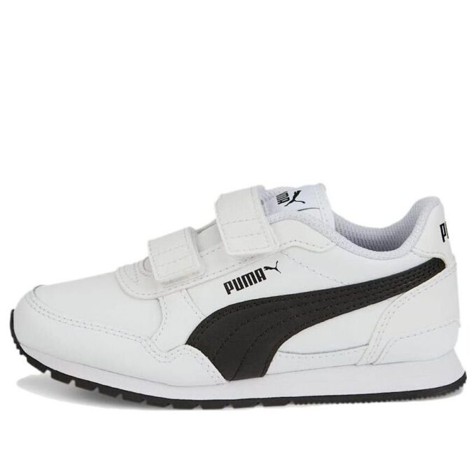 (PS) ST Runner v3 Leather Shoes “White Black”