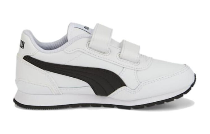 (PS) ST Runner v3 Leather Shoes “White Black”