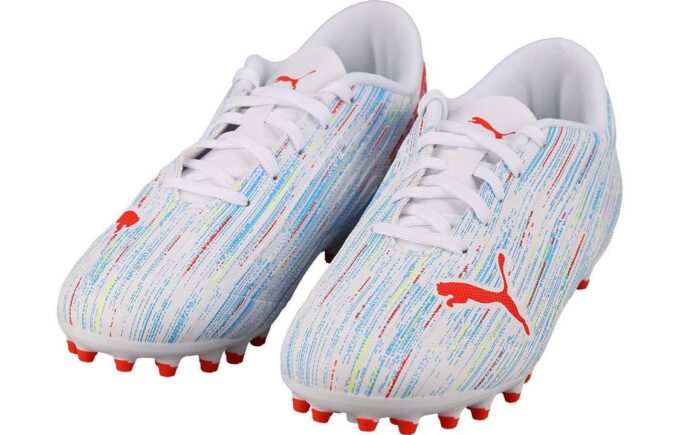 (PS) Ultra 4.2 MG Jr Soccer Shoes K “White Red Blue”