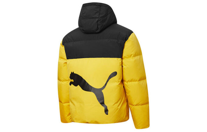 Puffer Down Jacket “Yellow Black”