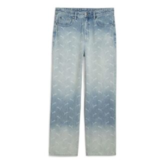 PUMA x A$AP ROCKY Laser Monogram Denim Jeans “Faded Denim AOP”