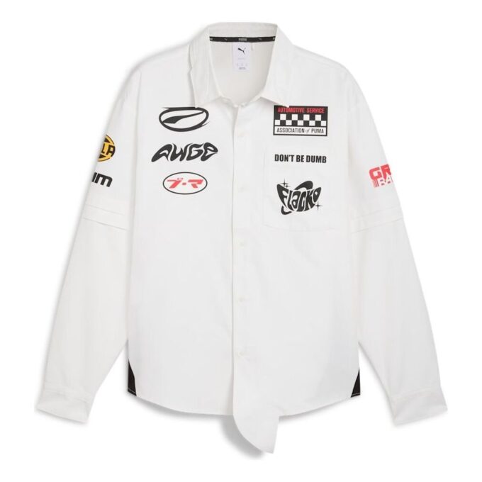 PUMA x A$AP ROCKY Long-Sleeves Relaxed-Fit Shirt “White”