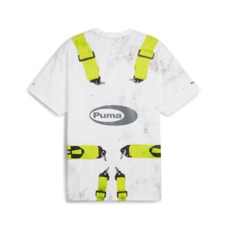 PUMA x A$AP ROCKY Seatbelt T-shirt “White Lime”