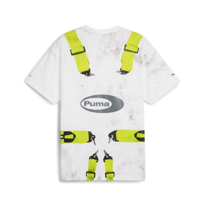PUMA x A$AP ROCKY Seatbelt T-shirt “White Lime”