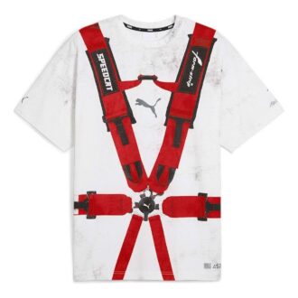 PUMA x A$AP ROCKY Seatbelt T-shirt “White Red”