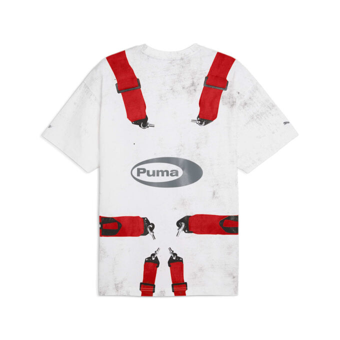 PUMA x A$AP ROCKY Seatbelt T-shirt “White Red”