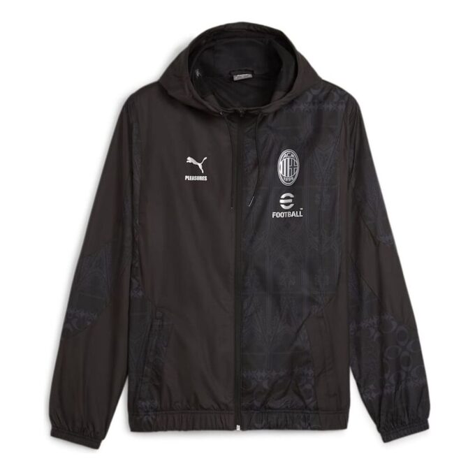 PUMA x AC MILAN PLEASURES Football Pre-match Jacket “Black”
