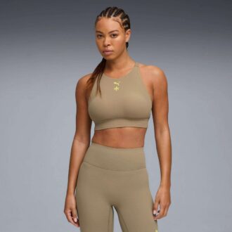 PUMA x ALEX TOUSSAINT Shapeluxe Women Moisture Wicking, Mid Impact Sports Bra PUMA x ALEX TOUSSAINT Shapeluxe Women Moisture Wicking, Mid Impact Sports Bra