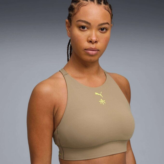 PUMA x ALEX TOUSSAINT Shapeluxe Women Moisture Wicking, Mid Impact Sports Bra PUMA x ALEX TOUSSAINT Shapeluxe Women Moisture Wicking, Mid Impact Sports Bra