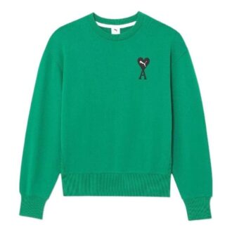 PUMA x Ami Crew Neck Sweatshirt “Green”