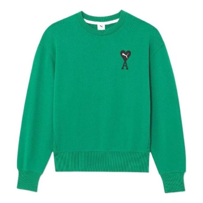 PUMA x Ami Crew Neck Sweatshirt “Green”