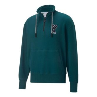 PUMA x Ami Half Zip Sweatshirt “Green”
