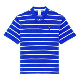 PUMA x AMI Short Sleeve Polo Shirt “Blue”
