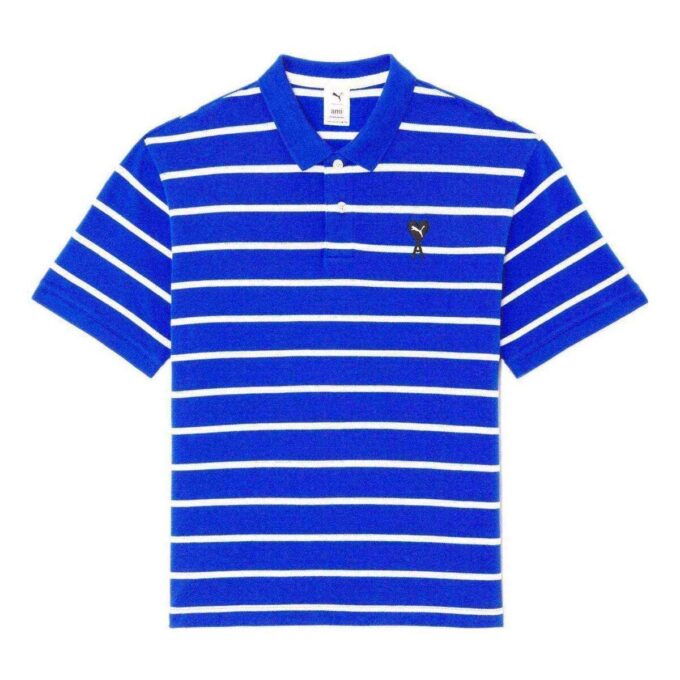 PUMA x AMI Short Sleeve Polo Shirt “Blue”