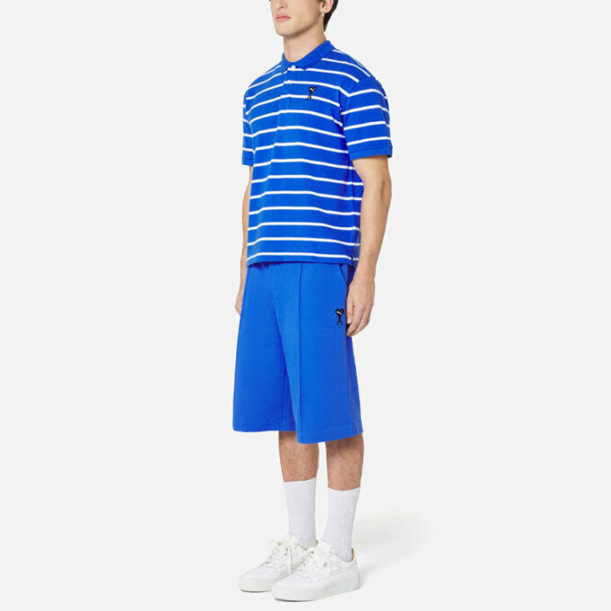PUMA x AMI Short Sleeve Polo Shirt “Blue”