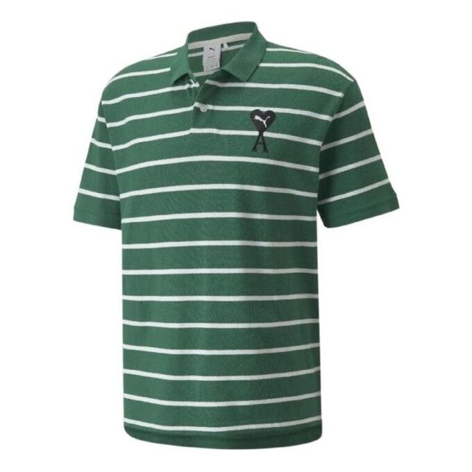 PUMA x Ami Short Sleeve Polo Shirt “Green”
