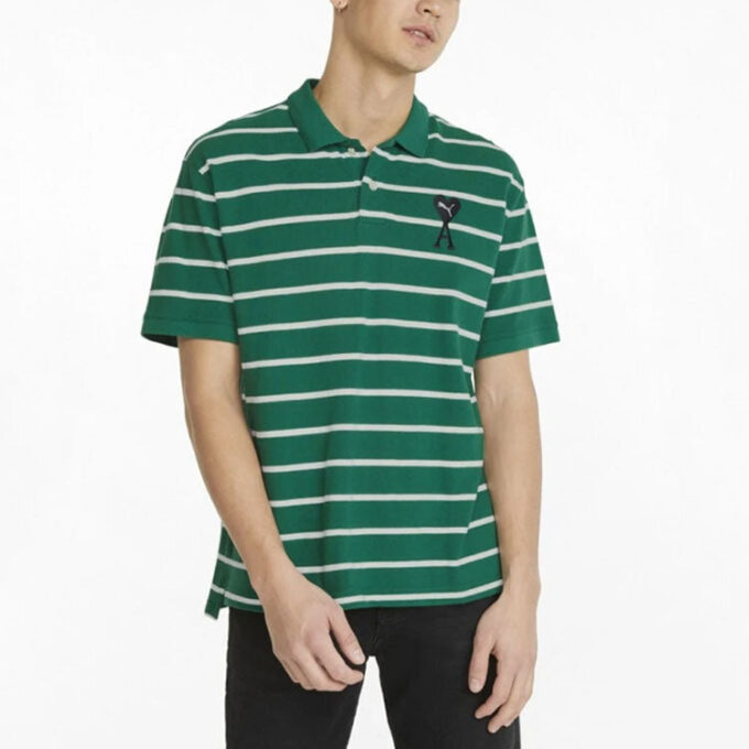 PUMA x Ami Short Sleeve Polo Shirt “Green”