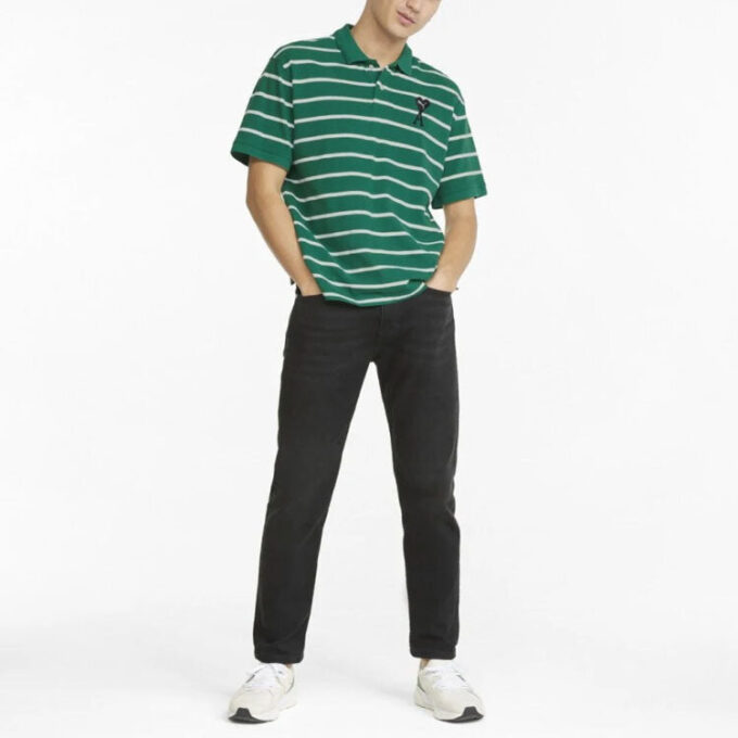 PUMA x Ami Short Sleeve Polo Shirt “Green”