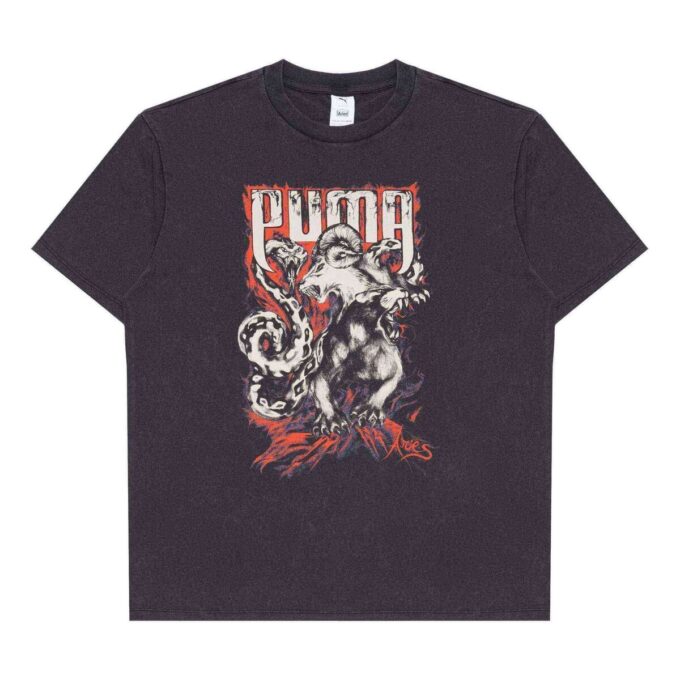 PUMA x ARIES Graphic T-shirt “Black”