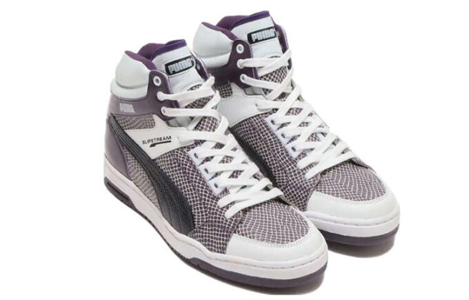 PUMA x Atmos SlipStorm Mid Snake Vintage “White Purple Black”