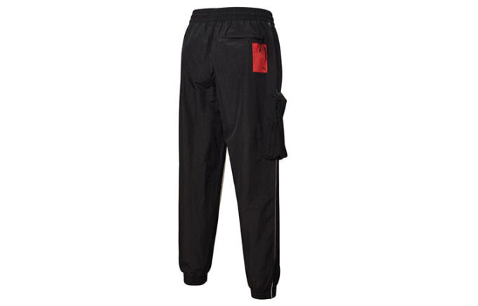 PUMA x ATTEMPT Crossover Casual Drawstring Woven Long Pants Black