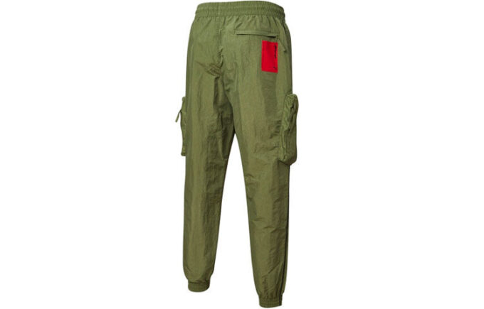 PUMA x ATTEMPT Crossover Casual Drawstring Woven Long Pants Green
