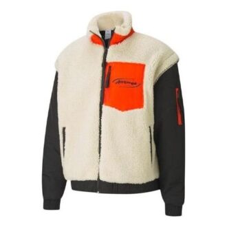 PUMA x Attempt Sherpa Fleece Jacket “Beige Black Orange”