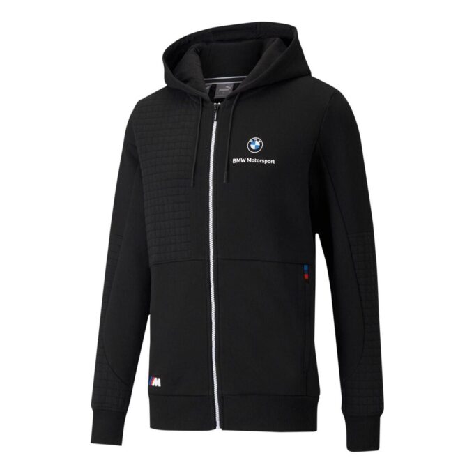 PUMA x BMW M Motorsport Regular Fit Full-Zip Regular Fit Hoodie “Black White”