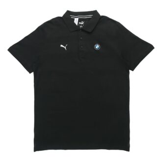 PUMA x BMW Motorsport Striped Polo Shirt “Black White”