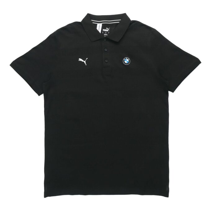 PUMA x BMW Motorsport Striped Polo Shirt “Black White”