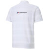 PUMA x BMW Motorsport Striped Short Sleeve Polo Shirt “White Black”